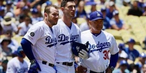 【MLB】痛烈ファウルが女性客の額に直撃…ド軍ベリンジャー沈鬱、球場騒然