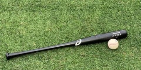 【MLB】エンゼルス、大谷サイクル達成時の“お宝”公開　バットにボールの縫い目の跡も…