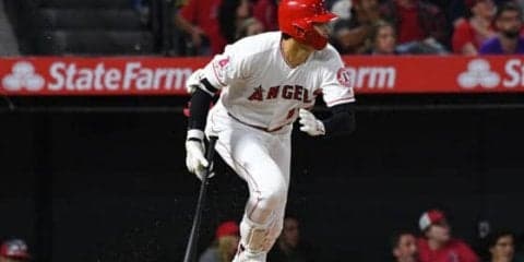 【MLB】大谷翔平、打球速度170キロの10号2ラン！　腕畳み内角低めを左中間へ運ぶ衝撃の一打