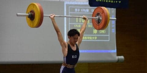【重量挙部】 田口が６７㌔級で２部２位