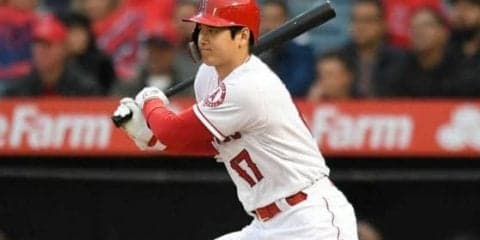 【MLB】「弾丸のような当たり」大谷翔平、約177キロの痛烈二塁打に敵地解説も驚愕