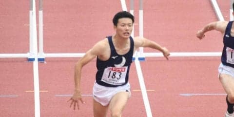 【陸上競技部】 日本選手権１１０㍍Ｈで清水が準決勝敗退