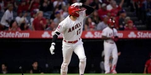 【MLB】大谷翔平、12号ソロは今季最長136メートル弾！　298日ぶりの1試合2発