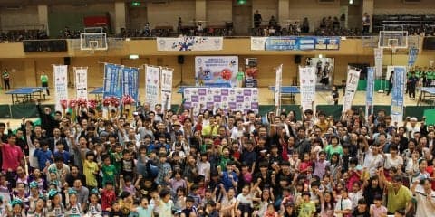 五輪・卓球競技開催地の渋谷区でエリアカ5選手によるイベントが大盛況