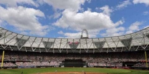 【MLB】初ロンドン開催でまさかの珍プレー　広すぎるファウルゾーンにファン唖然「オーマイガー」