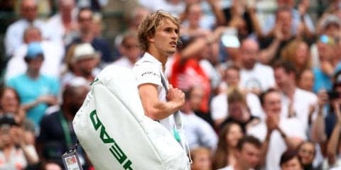 ズベレフ 世界124位を相手にまさかの初戦敗退。またもグランドスラムで結果出せず[ウィンブルドン]