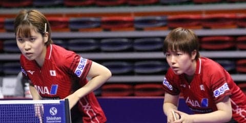 似たもの同士の平野・芝田ペア、1回戦を快勝　次戦は中国の陳夢・王曼昱＜韓国オープン＞