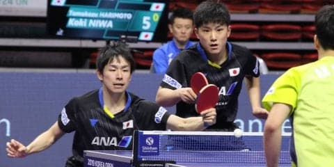 情熱的な張本・冷静な丹羽、息の合ったプレーで初戦勝利＜韓国オープン＞
