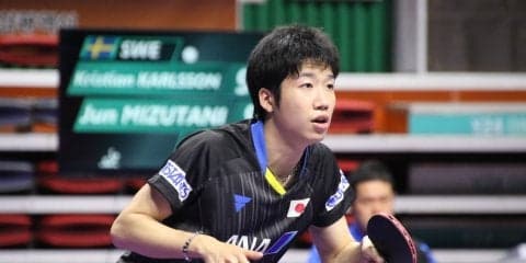 水谷隼、カールソンに惜敗　伊藤との混合ダブルスに望み＜韓国オープン＞