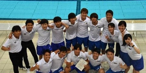 【水上競技部水球パート】　２部優勝を果たし、４年生引退