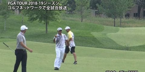 【動画】松山英樹はイーグルを奪うなど、スコアを5つ伸ばし2打差6位に浮上