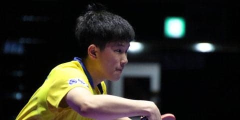 16歳張本智和、中国の19歳・王楚欽に敗れベスト4逃す＜韓国オープン＞