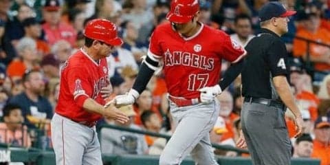 【MLB】大谷翔平が豪快14号、8回はチャレンジも判定覆らず遊ゴロ　トラウトは2打席連発