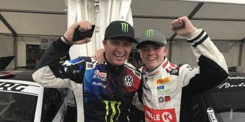 ソルベルグ親子、グッドウッドのヒルクライムイベントで揃ってポディウム