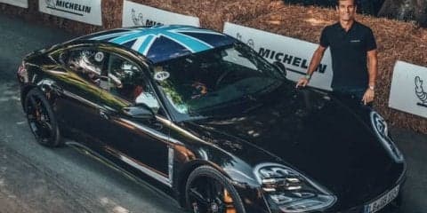 ポルシェのEV、タイカン・プロトタイプも走った…グッドウッド2019