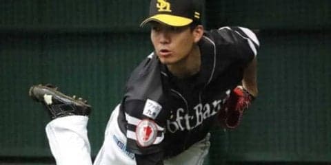 鷹・千賀の貴重なブルペン動画が大反響！　「最高…」「甲斐君かと思いきや」