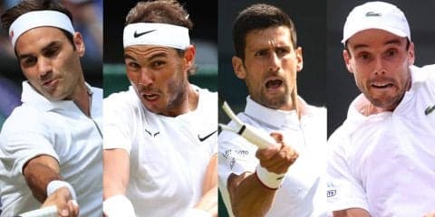 フェデラーVSナダル、ジョコビッチVSバウティスタ アグート。芝の聖地 決勝をかけた戦いへ[ウィンブルドン]