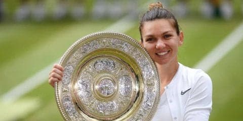 優勝のハレプ「母の夢だったんです」。セレナに圧勝でルーマニア勢初の快挙[ウィンブルドン]