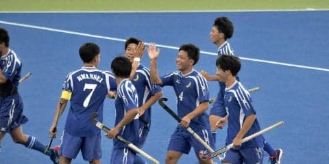 【陸上ホッケー部男子】 １点差で関大を制し１部残留！
