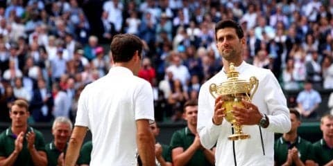 真の勝負どころを制したジョコビッチが執念のV。トータルではフェデラーを14ポイント下回る[ウィンブルドン]