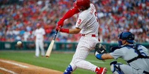 【MLB】ハーパー、衝撃の打球音＆140M超特大弾に球場唖然　「ボールが破壊された」
