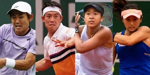錦織、大坂なおみ、西岡、土居の4人が本戦入り。全米オープン本戦出場者発表