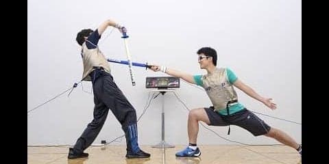 誰でも簡単・安全に楽しめる「スマートフェンシング」開発…大日本印刷
