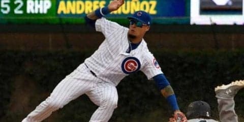 【MLB】カブス名手の二盗阻止“ノールックタッチ”が大反響　再生回数33万回超「驚異的だ」