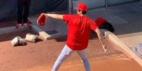 【MLB】大谷翔平、113キロブルペン　完全復活へ手応え「161キロぐらいは投げていたので」