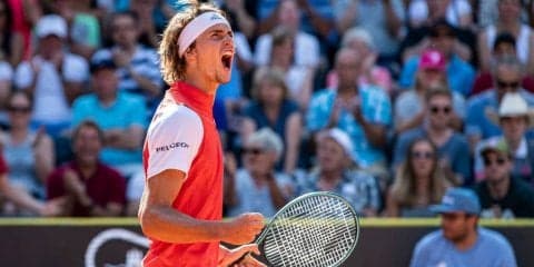 ズベレフ 逆転勝利でベスト4進出。ティーム、フォニーニは敗れる[ATP500 ハンブルク]