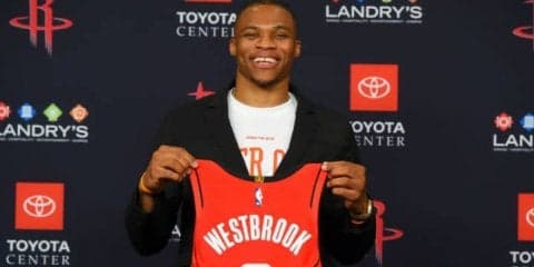 ウェストブルック、ハーデンとの連携に興奮「何をすべきかは分かっているつもり」