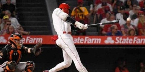 【MLB】大谷翔平、4打数1安打　第4打席で180キロ弾丸ライナーも中直　エ軍は2連敗