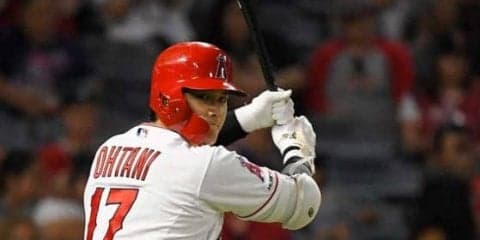 【MLB】大谷翔平、第1打席は変化球にタイミング合わず空振り三振　エ軍トラウトの34号2ランで同点