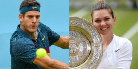 束の間の休息を愛する人と過ごすテニス選手たち