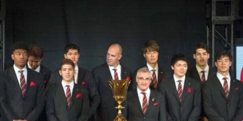 バスケ界の期待、鈴木大地長官がチームを激励「東洋の魔女のように日本を一つに」