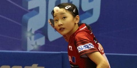 張本美和、ホープス優勝で3世代V達成＜卓球・全日本ホカバ女子＞