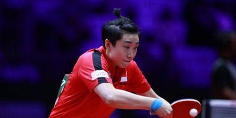 ロンドン銅・馮天薇ら卓球・シンガポール代表が高知で合宿