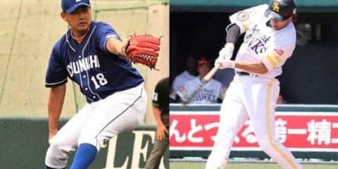 鷹・柳田と中日松坂の豪華対決が2軍で実現！　第1打席は左翼への適時二塁打