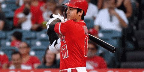 【MLB】大谷翔平、第1打席で打球速度169キロの痛烈右前打！　5試合連続安打をマーク