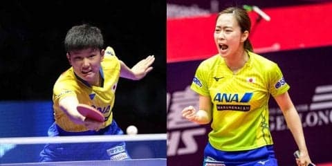 張本/石川ペア、息の合ったプレーで初戦快勝＜卓球・ブルガリアオープン＞