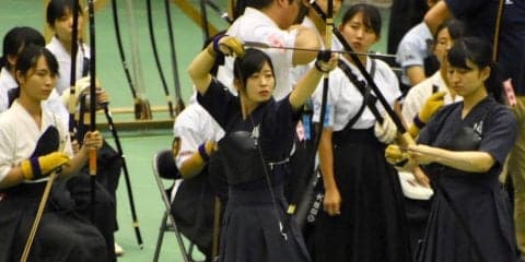 【弓道部女子】　女子団体は惜しくも予選敗退