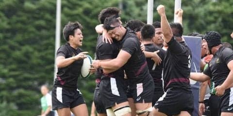 課題のスクラムで天理大に打ち勝ち、好感触をつかむ！