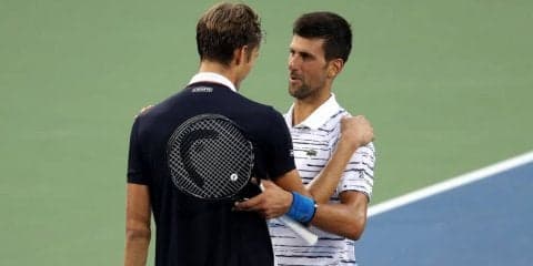 前年Vジョコビッチ 準決勝で敗れる。女子はバーティ敗退で大坂が1位キープへ