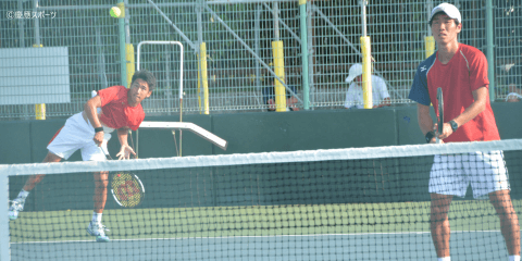 【テニス（男子）】波乱の本戦5日目。羽澤、福田・今村組が敗退/　全日本学生テニス選手権大会　本戦5日目