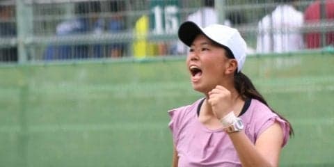 【庭球部女子】　シングルス初戦突破は３名のみ