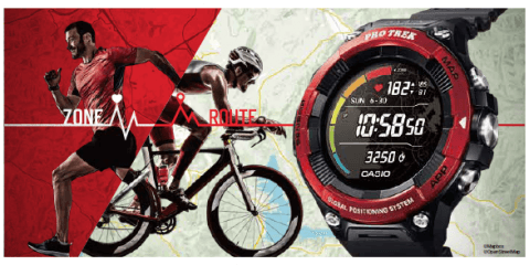 カシオ、ペース管理やトレーニングに活用できるPRO TREK Smart「WSD-F21HR」発売