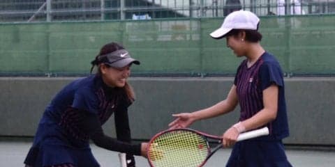 【庭球部女子】 ダブルス２組が初戦突破！