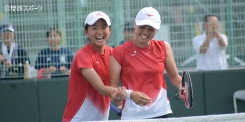 【テニス（女子）】慶大勢が全勝！ダブルス決勝戦は大村・望月組と佐藤・永田組の同士討ちに／全日本学生テニス選手権大会　本戦７日目