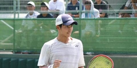 【庭球部男子】 シングルス、ダブルスともに敗れ、全出場選手が敗退