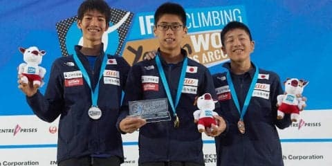 ユースB男子で表彰台独占！日本勢が金2銀3銅1を獲得／IFSC世界ユース選手権2019【リード／ユースB男女＆ジュニア男子】